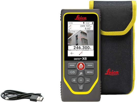 Leica Μέτρο Laser Disto X6 με Δυνατότητα Μέτρησης 250m