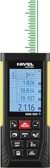 Nivel Laser Distance Meter HDM-50G cu Capacitate de Măsurare până la 50m