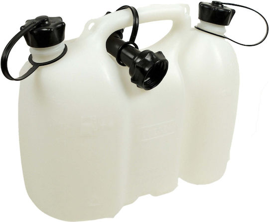 Oregon Combi 5 + 3 Kraftstoffkanister Doppelplatz Kunststoff 8lt Transparent