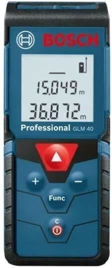 Bosch Laser Entfernungsmesser GLM 40 Professional mit einer Messreichweite von bis zu 40m