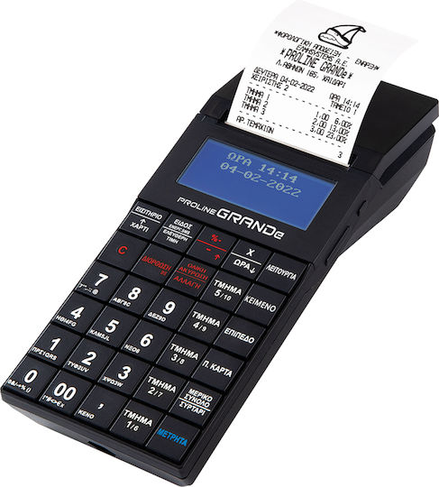 Proline GRANDe WiFi Tragbare Registrierkasse mit Batterie in Schwarz Farbe