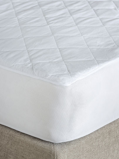 Palamaiki Protective Cover Single Waterproof with Skirt White Comfort White 100x200+35cm
