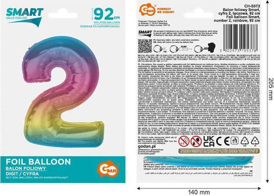 Balon Folie Jumbo Număr 2 92buc