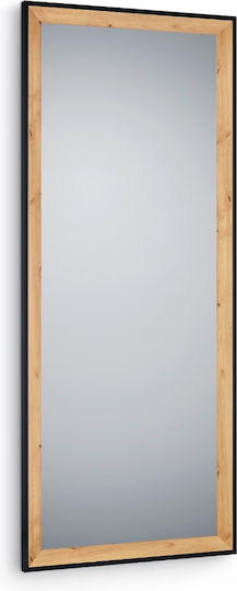 Mirrors & More Bianca Wandspiegel Ganzkörper mit Beige Hölzernes Rahmen 170x70cm 1Stück
