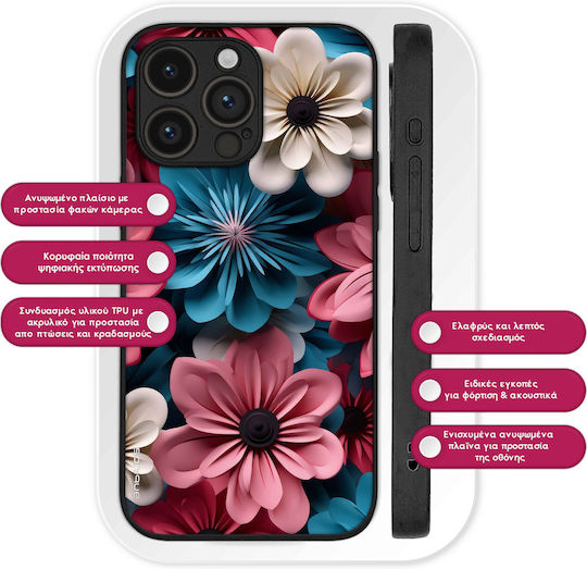 Θήκη Sonique 3d Flower Series Motorola Edge 20 5g Ροζ 01