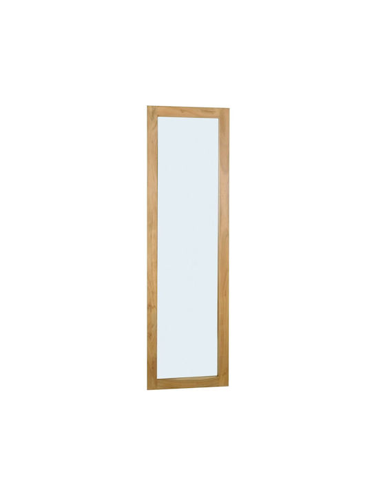 Woodwell Reflex Wall Mirror Full Length with Brown Wooden Frame 170x50cm 1pcs