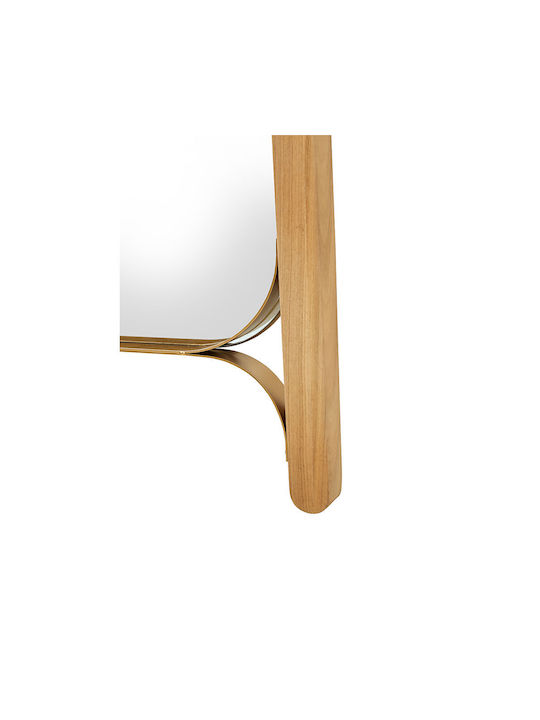 Liberta Spetses Wandspiegel Ganzkörper mit Beige Hölzernes Rahmen 182x66cm 1Stück