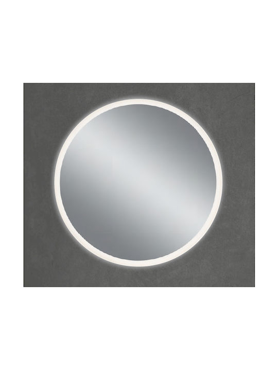Mirrors & More Aurora Wandspiegel mit LED Beleuchtung Durchmesser 60cm 1Stück