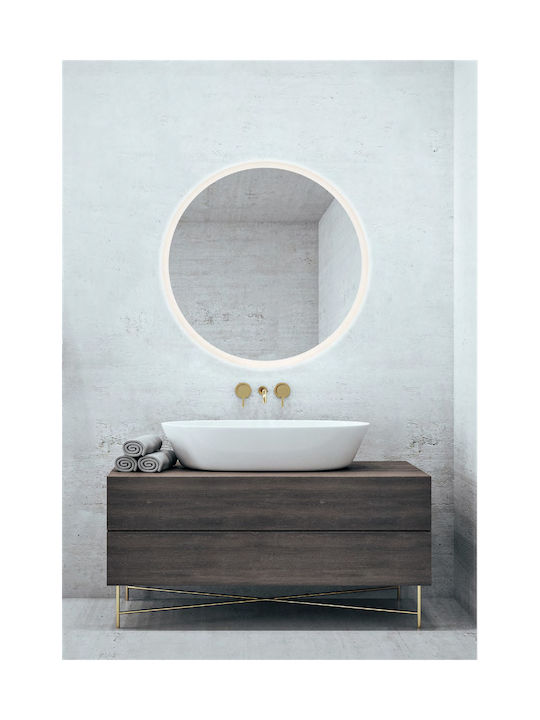 Mirrors & More Aurora Wandspiegel mit LED Beleuchtung Durchmesser 60cm 1Stück