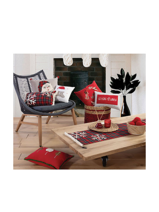Nef-Nef Homeware Weihnachtsdekoratives Kissen Alfredo Platz Gray 45x45cm