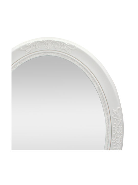 Keskor Като Огледало за Стена с White Пластмаса Рамка 70x22см 1бр