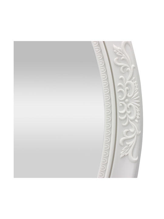 Keskor Като Огледало за Стена с White Пластмаса Рамка 70x22см 1бр
