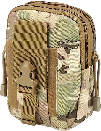 Militärische Tasche Gürtel Beige