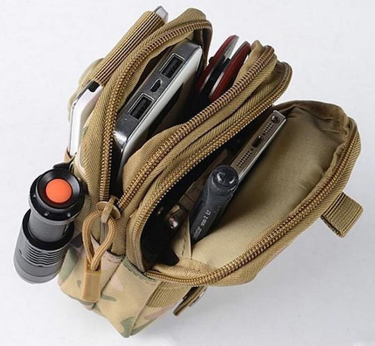 Militärische Tasche Gürtel Beige