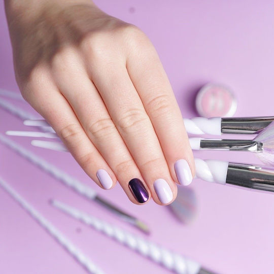 Hi Hybrid Decorating Powder for Nails in Purple Color