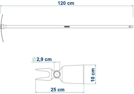 Tramontina 77802 Schnitzer mit Gabel 110cm und Holz Griff