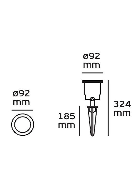 VK Lighting Wasserdichte LED-Leuchte Eingesteckt 75169-172997