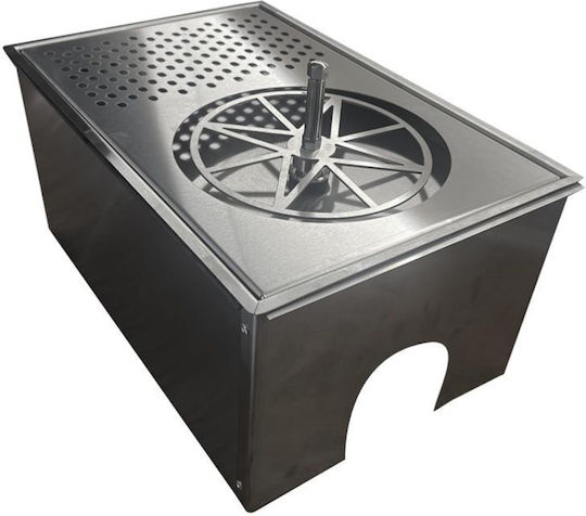 The Rinser Металик Изплаквач на кана с размери 40x26x20см