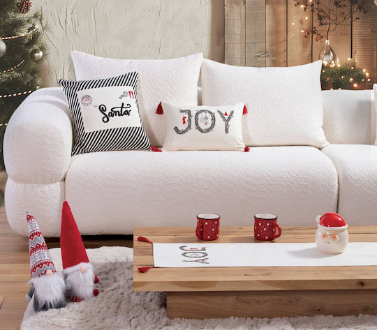 Nef-Nef Homeware Коледна Декоративна Възглавница Christmas Is All Around Квадрат Многоцветен 45x45cm