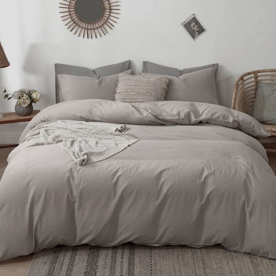 Pucioasa Σετ Διπλή 200x230cm Beige