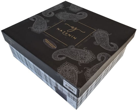 Nazenin Set Husă de Pilotă Dublă cu 2 Fețe de Pernă & 1 Cearsaf 200x220 Umber