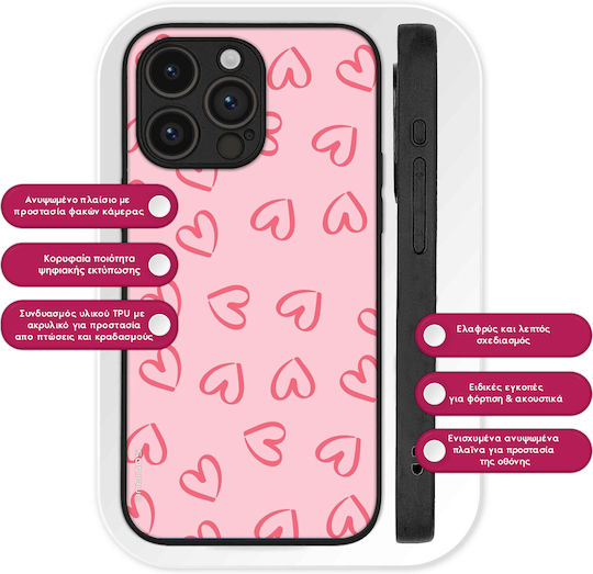 Θήκη Sonique Heart Series Google Pixel 8a 5g Ροζ
