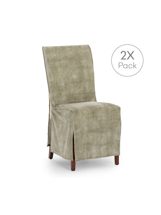 Eysa Turin Husă Elastică Scaun Maro 40x45cm 2buc S233011