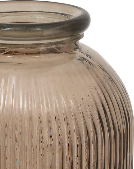 Διακοσμητικό Βάζο Glas Braun 27x27x72cm 1Stück