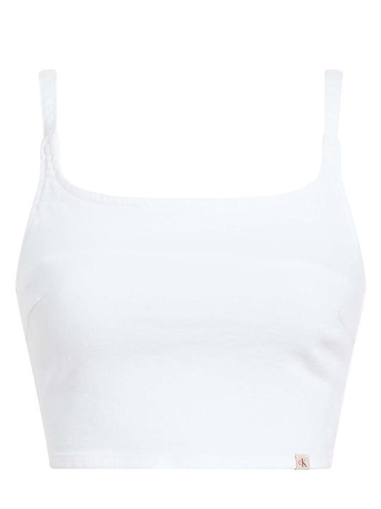Women's Crop Top Cotton Sleeveless Denim