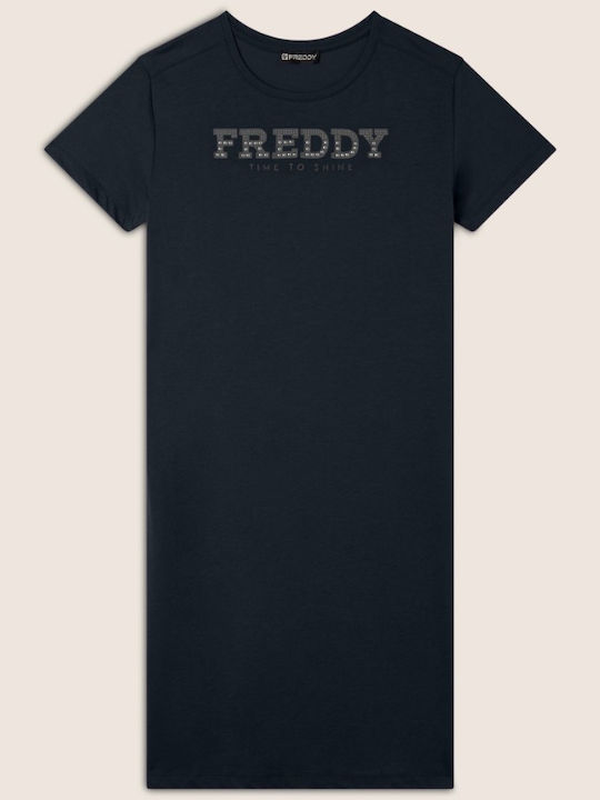 Rochii De Vară Pentru Femei Mini Tricou Rochie Albastru Închis