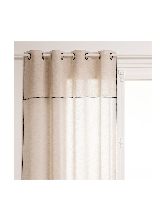 Perdea cu Capse Fred Ecru 196204B 140x240cm