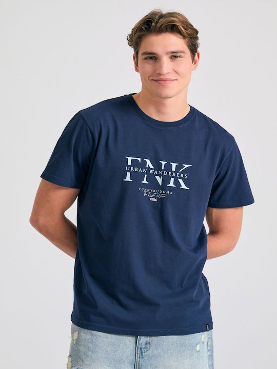 T-shirt Navy Μπλε