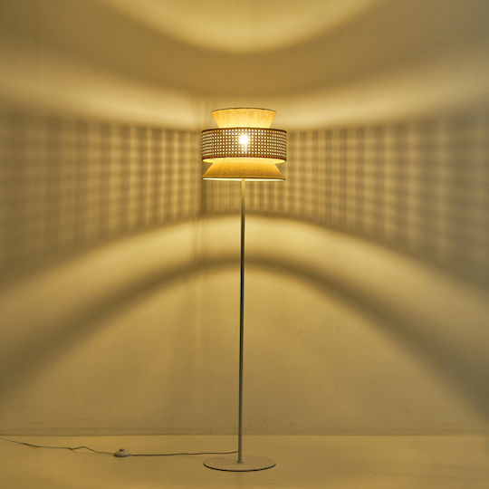 Eurolamp Isla Floor Lamp H145cm. White Eurolamp Isla Floor Lamp H145cm. White