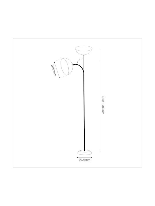 Eko Light Desktop Lumină pentru Exterior pentru Soclu E27 Alb