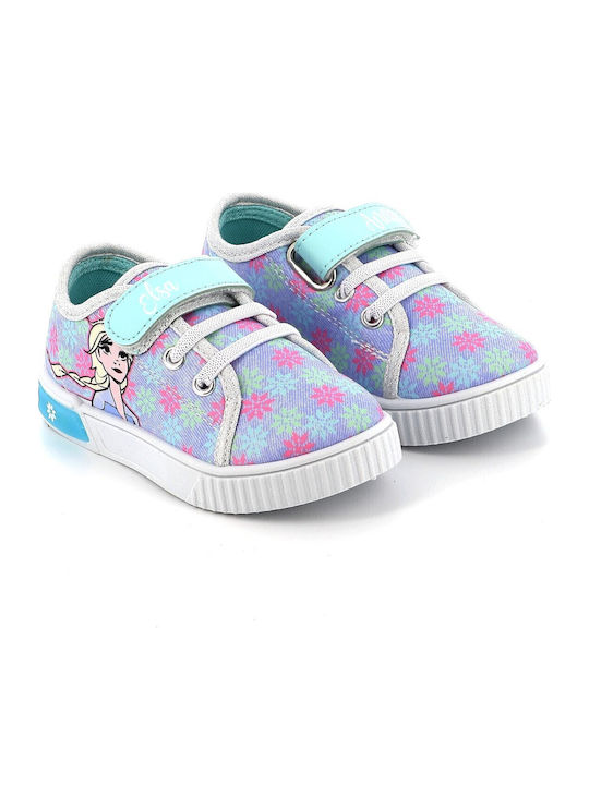 Frozen Παιδικά Sneakers με Φωτάκια Πολύχρωμα