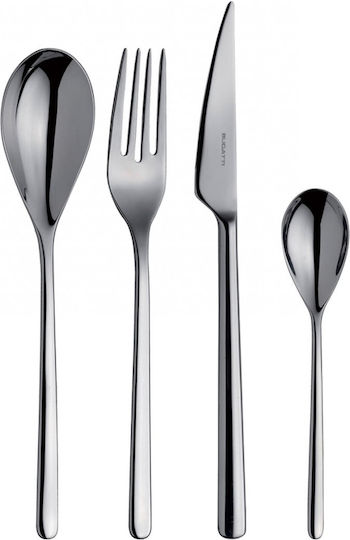 Casa Bugatti Set de Tacâmuri Inoxidabil Argintiu 24buc