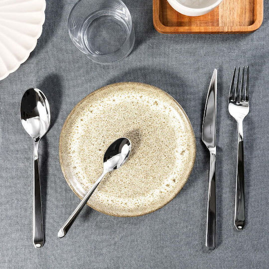 Casa Bugatti Set de Tacâmuri Inoxidabil Argintiu 24buc