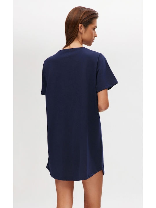 Minerva Summer Women's Nightdress Blue