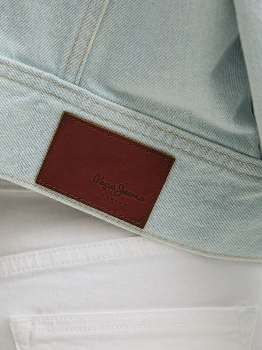 Zuschneiden Damen Jeansjacke Blue