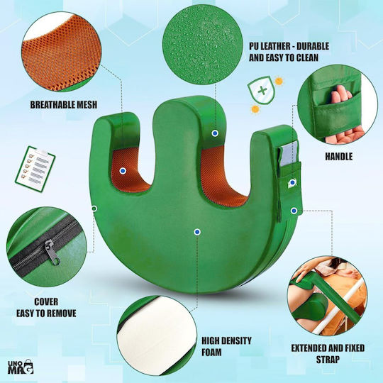 Linomag Pernă 48x40x14cm în culoare Verde