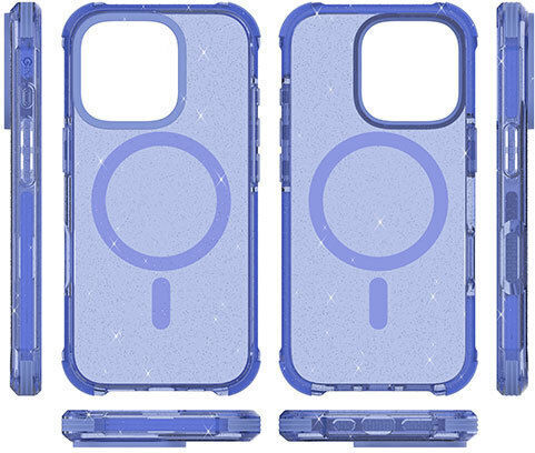 Premium Back Cover Silicon Impermeabil Albastru (iPhone 16)