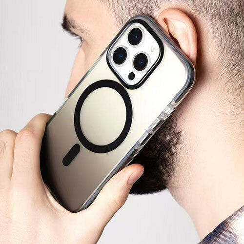 Premium Back Cover Silicone Waterproof Gray (iPhone 14 Pro Max)