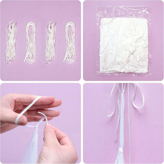 Mosquito Net Bed Canopy Against Mosquitoes White Mesh 180x190x200 Cm