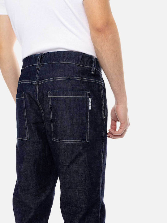 Ανδρικό Παντελόνι Τζιν Cropped Blue