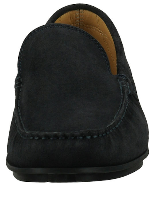 Wilmon Δερμάτινα Ανδρικά Loafers σε Μπλε Χρώμα