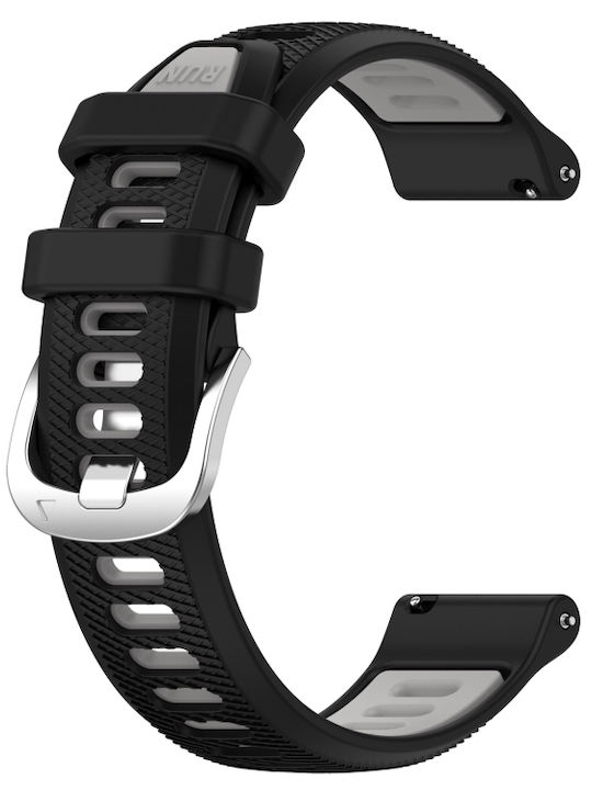 Amazfit Bip 3 Ζώνη Ρολογιού Πόρπη Σιλικόνη 22 Χιλιοστών 22 Mm Μαύρο+γκρι