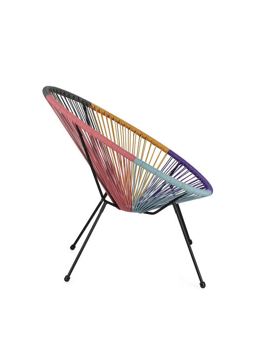 Метален Градински Стол Кресло Parker Многоцветен 72x78x89см