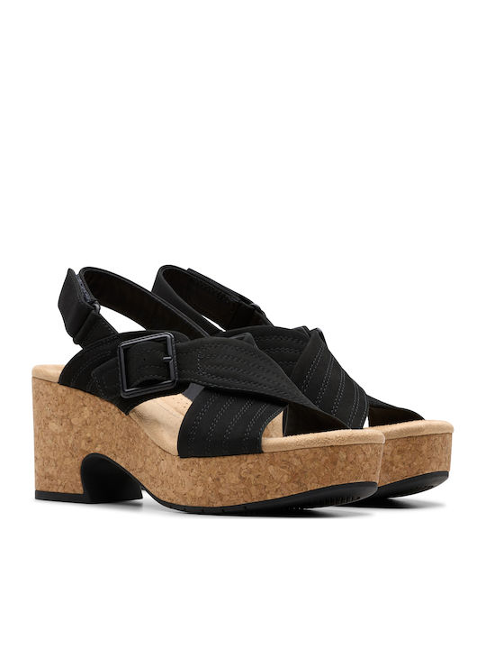 Nerisa West Leder Sandalen Schwarz