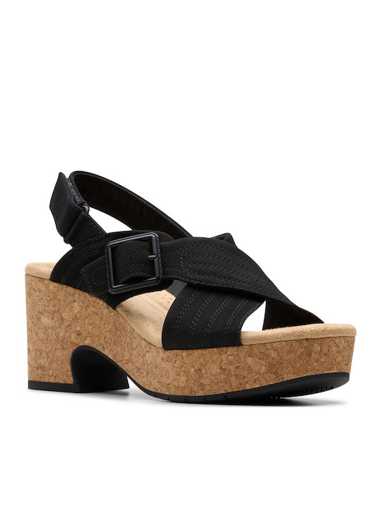 Nerisa West Leder Sandalen Schwarz
