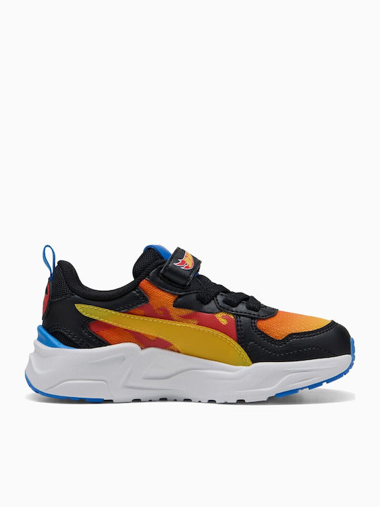 AC+ PS Kids Sneakers with Hoop & Loop Closure Black